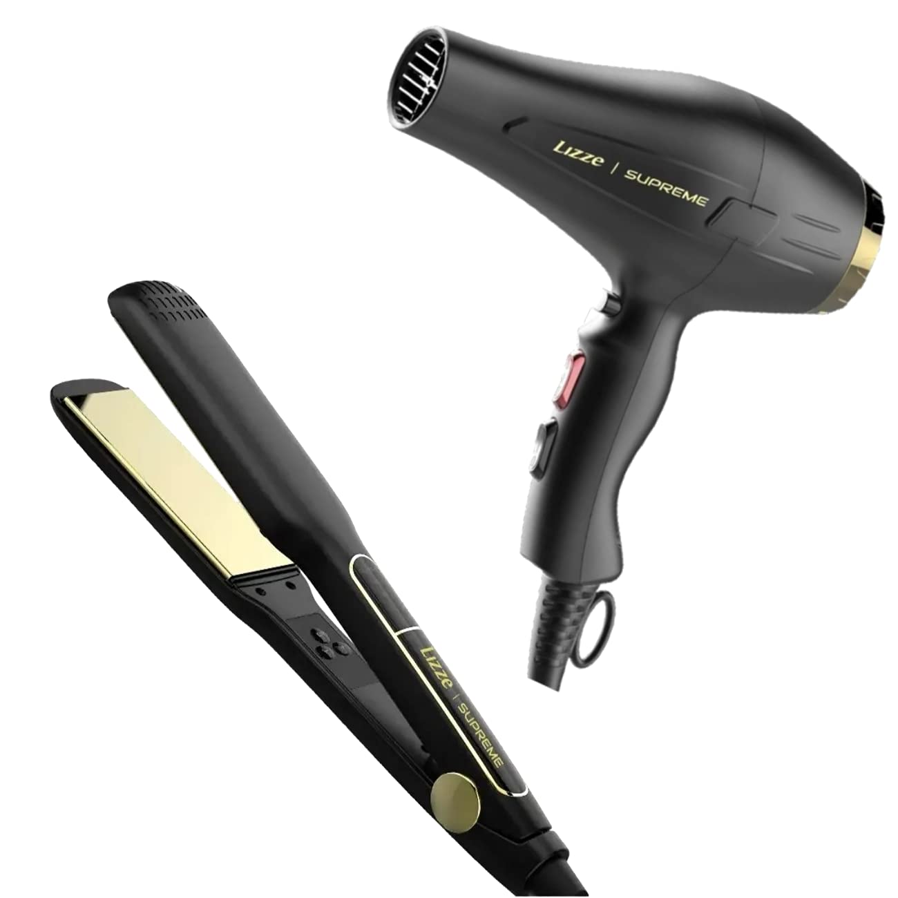 Kit Prancha + Secador de Cabelo Lizze Supreme Profissionais